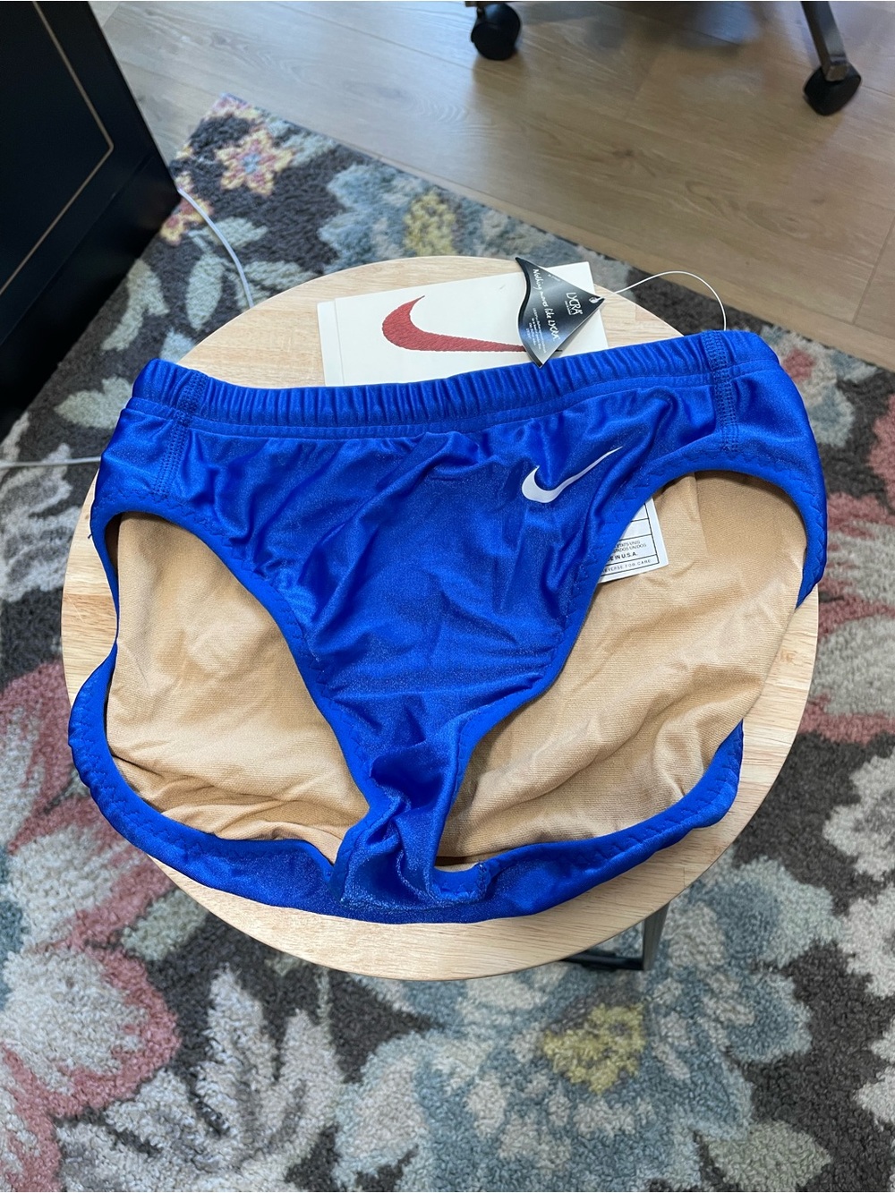 Nike Royal Blue Athletic Briefs with Red Swoosh